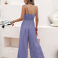Openwork Spaghetti Strap Wide Leg Jumpsuit