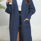 Open Front Dropped Shoulder Cardigan