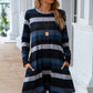 Women's Candida Striped Round Neck Long Sleeve Dress