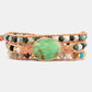 Natural Stone & Agate Layered Bracelet