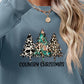 CHRISTMAS THEMED Graphic Round Neck Dropped Shoulder Sweatshirt