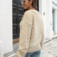 Johnny Collar Dropped Shoulder Sweater
