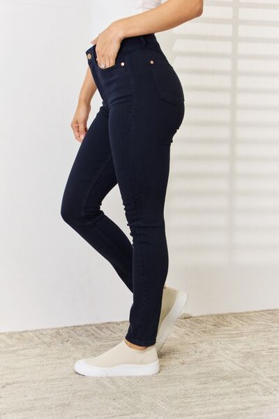 Judy Blue Full Size Garment Dyed Tummy Control Skinny Jeans *