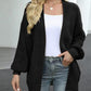 Drop Shoulder Balloon Sleeve Cardigan