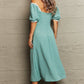 IconicDream Swiss Dot Slit Off-Shoulder Dress