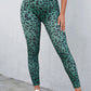 Leopard Print Wide Waistband Leggings