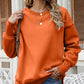 Malibu Dreams Dropped Shoulder Slit Sweatshirt