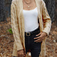Cable-Knit Button Down Cardigan