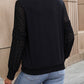 Round Neck Long Sleeve Blouse