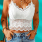CAMI CHIC V-Neck Lace Cropped Cami 🦋