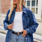 Button Up Denim Jacket with Pockets