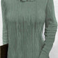 CozyWonders Full Size Drawstring Hooded Sweater Dress