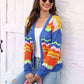 Open Front Openwork Cardigan