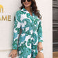 Joan Paisley Print Johnny Collar Smocked Dress