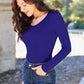 Basic Bae Full Size Round Neck Long Sleeve Bodysuit