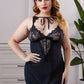 Women's IntimatelyYou Lace Splicing Mesh Plus Size Lingerie