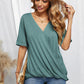 Surplice Half Sleeve T-Shirt