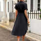Tied Button Up Shirt Dress