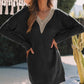 Women's Candida V-Neck Long Sleeve Mini Sweater Dress