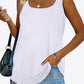 CHICbabe Full Size Curved Hem Square Neck Tank