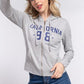 ACTIVE BASIC CALIFORNIA Zip Up Drawstring Long Sleeve Hoodie