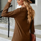 Notched Long Sleeve T-Shirt