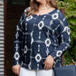 Plus Size Exposed Seams Round Neck Long Sleeve T-Shirt