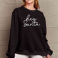 Simply Love Full Size Christmas HEY SANTA Graphic Sweatshirt