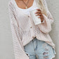 Openwork Button Front Cardigan
