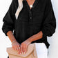 Full Size Buttoned Long Sleeve Blouse