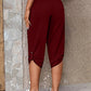 Joselyn Full Size Roll-Tab Capris Pants