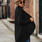 Full Size Open Front Long Sleeve Cardigan