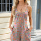 Scoop Neck Cami Romper with Pockets