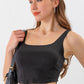 AMIEE LEAH Full Size Seam Detail Cropped Denim Tank