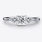 Moissanite Square Shape 925 Sterling Silver Ring