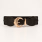 Shell Alloy Buckle Elastic Belt