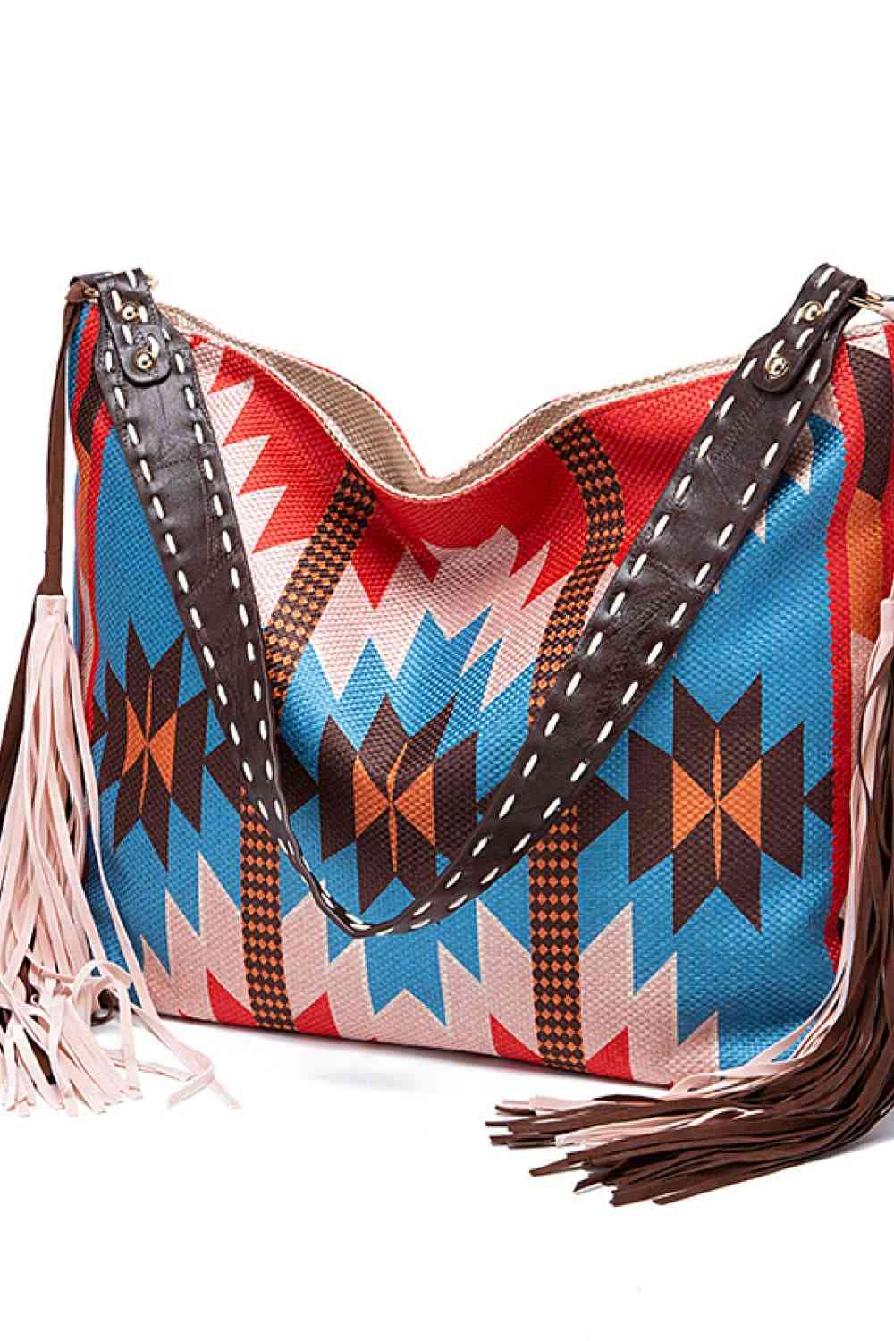 Rustic Southwestern Geometric Canvas Tote Bag