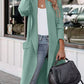 Open Front Dropped Shoulder Outerwear