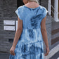Women's NovaAnna Tie-Dye Ruffle Hem Dress