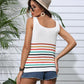 NotSoBasic Striped V-Neck Knit Tank