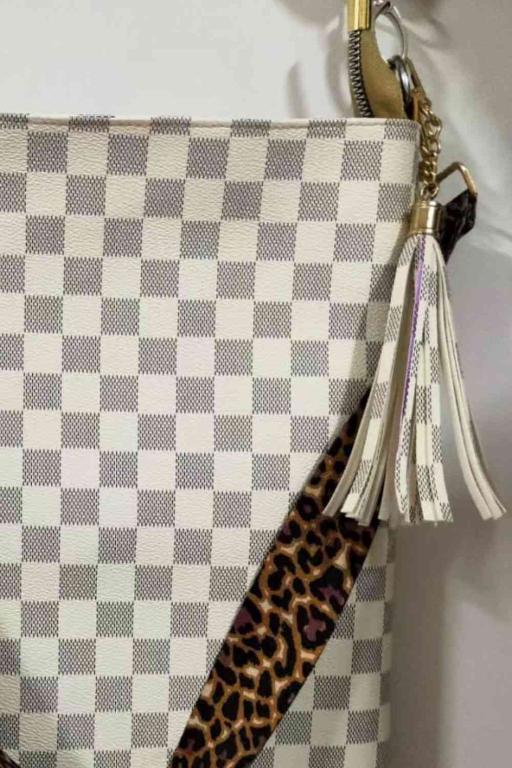Adored PU Leather Shoulder Bag with Tassel *