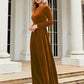 OhSoMaxi Tie Front Round Neck Long Sleeve Maxi Dress
