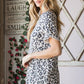 Heimish Leopard Round Neck Petal Sleeve T-Shirt