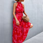 Women's Valencia Printed Sleeveless Tie-Waist Maxi Dress