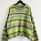 Striped Round Neck Long Sleeve Sweater