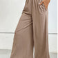 Wide Waistband Relax Fit Long Pants