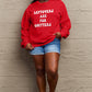 Simply Love Seasonal Themed Full Size LEFTOVERS ARE FOR QUITTERS Graphic Sweatshirt