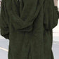 Teddy Hooded Jacket with Pockets