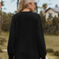V-Neck Dropped Shoulder Blouse