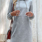 Striped Drawstring Long Sleeve Hoodie